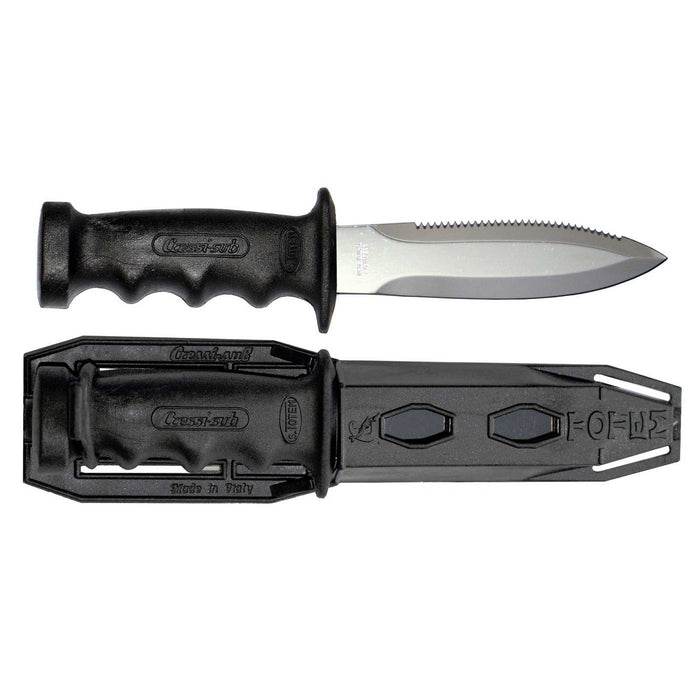 Diving Knife Supertotem Black 23cm Cressi RC550000