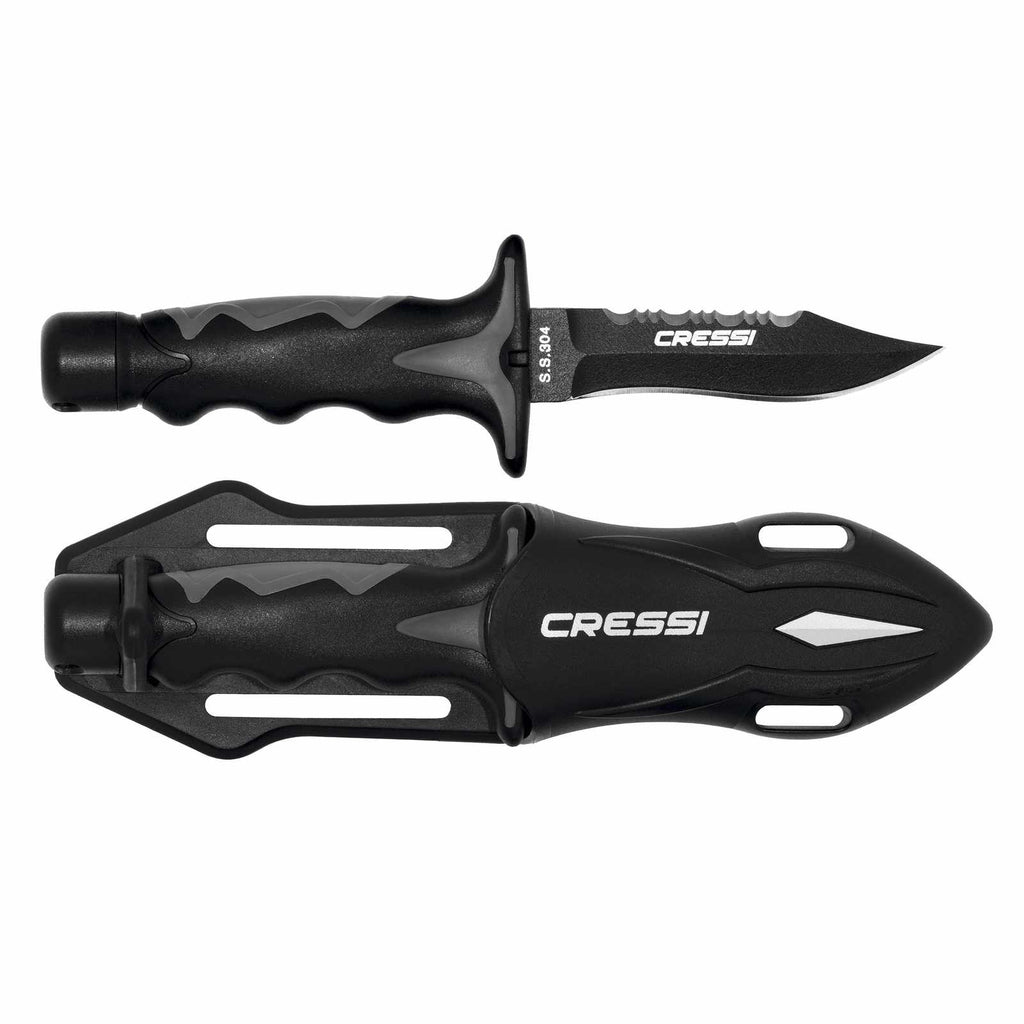 Coltello da immersione Predator Nero 18,3cm Cressi RC554500