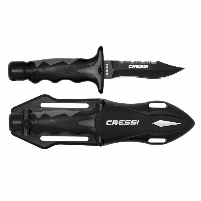 Coltello da immersione Predator Nero 18,3cm Cressi RC554500