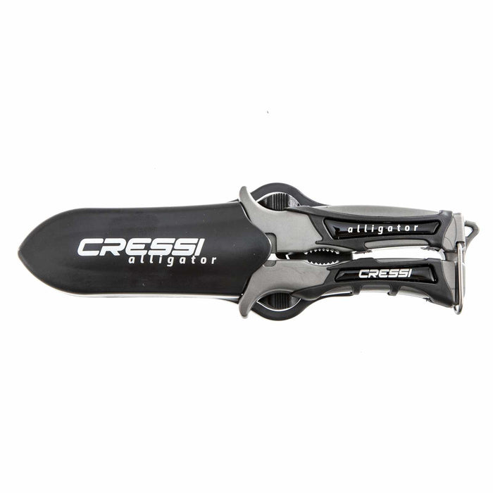 Diving Knife-Scissors Alligator Black 17,5cm Cressi RC559200