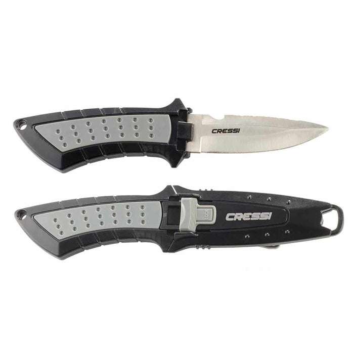 Coltello da immersione Lima in acciaio Nero 15,5cm Cressi BRC558000