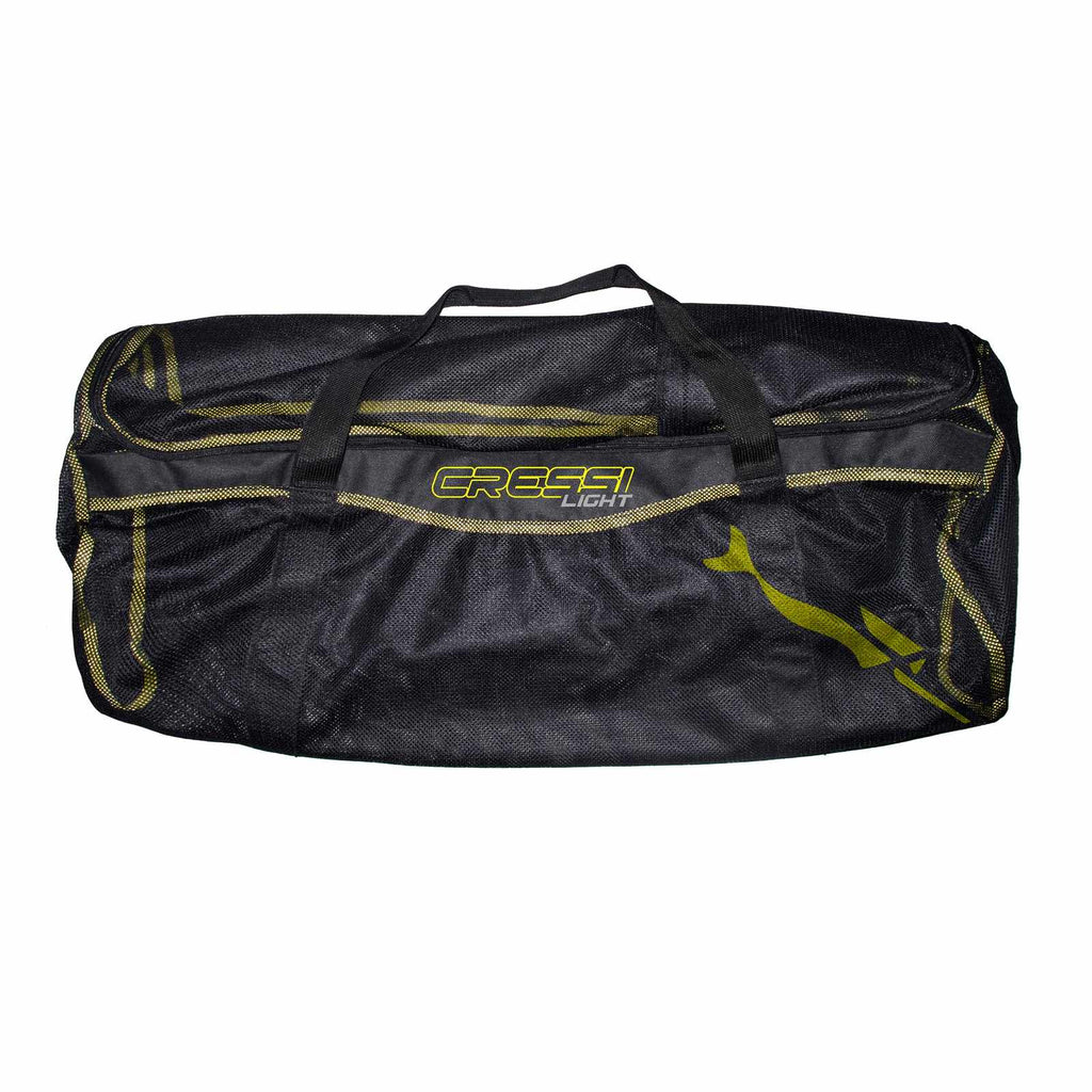 Borsa in Rete Leggera Nero-Gialla 70x40x25cm Cressi BUA925540