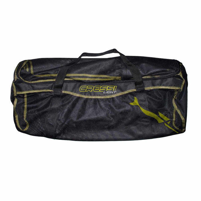 Borsa in Rete Leggera Nero-Gialla 70x40x25cm Cressi BUA925540