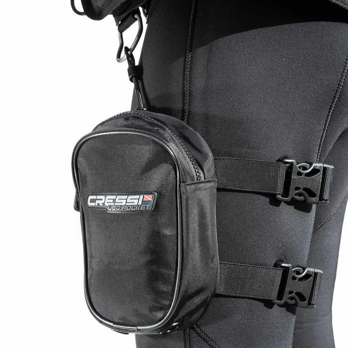 Leg Pocket Black Standard Cressi BUA928000