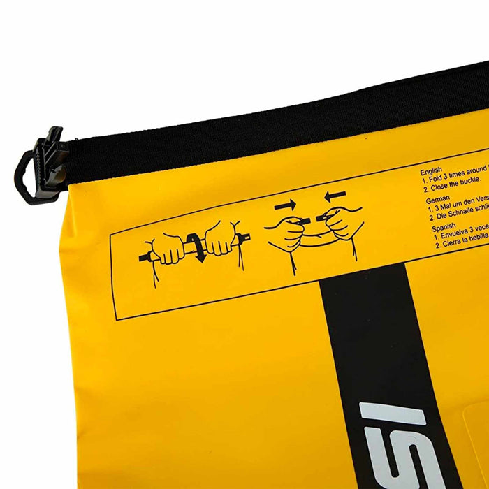 Sacchetto Impermeabile Pvc Premium Nero-Giallo 20l Cressi XUA962010