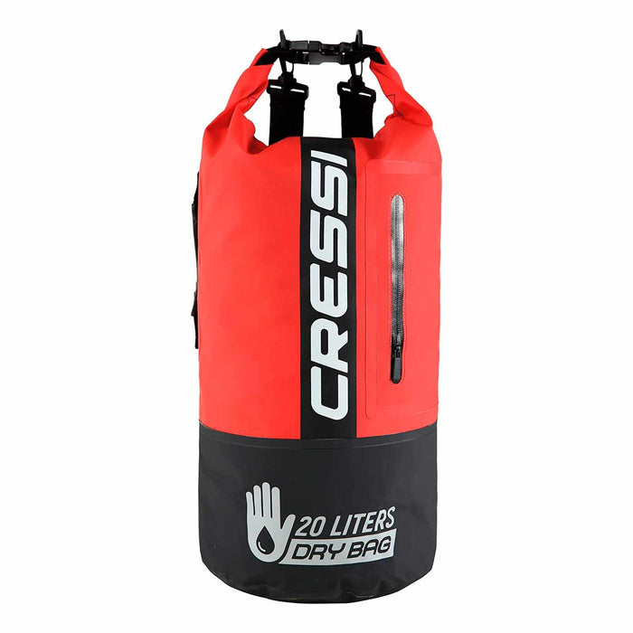 Sacchetto Impermeabile Pvc Premium Nero-Rosso 20l Cressi XUA962058
