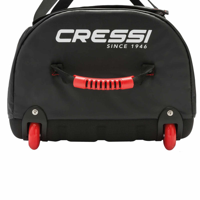 Borsa con Ruote Tuna Nero-Rosso 95x40x35cm Cressi XUB976200
