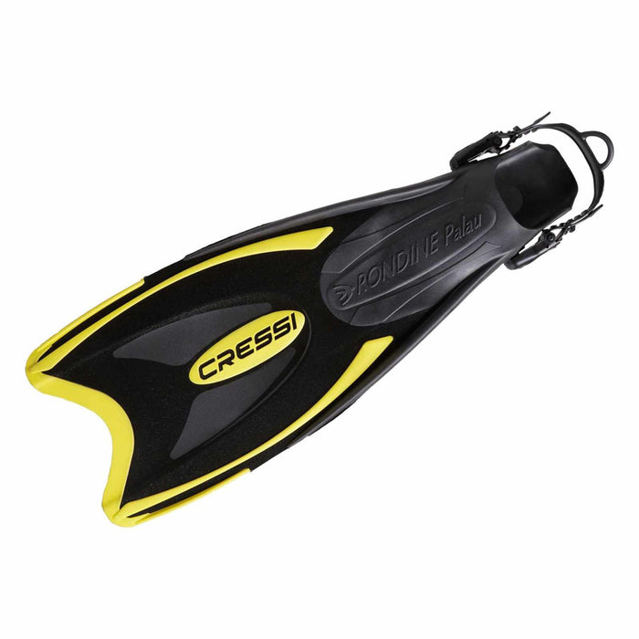 Snorkeling and Swimming Fins Palau Black-Yellow EU 44-47-UK 10-13 Cressi CA115144