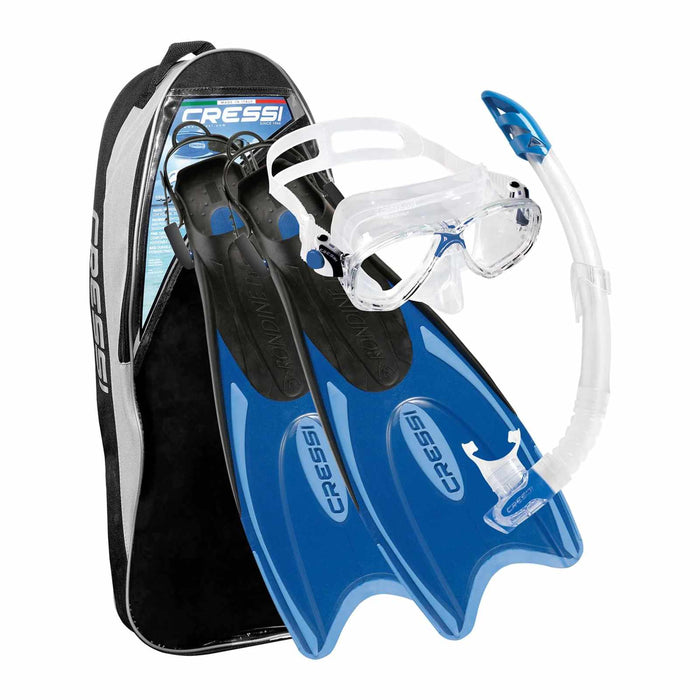 Snorkeling Kit Palau Blue EU 44-47-UK 10-13 Cressi CA122644
