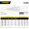 Snorkeling Kit Pluma Black EU 39-40-UK 5,5-6,5 Cressi CA17953940
