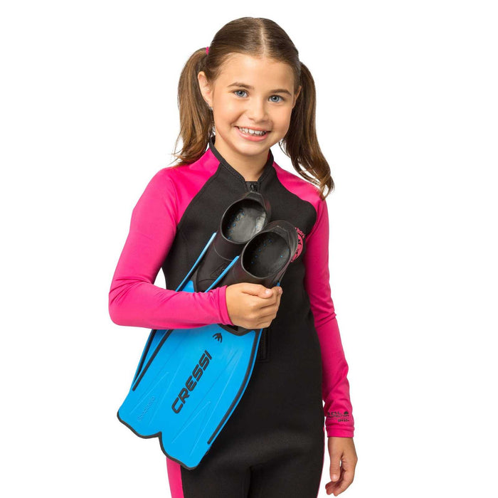 Palmes de snorkeling et de natation Rondinella Enfants Bleu EU 29-30-UK 9-11 Cressi CA182029