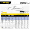 Snorkeling Kit Rondinella Aquamarine EU 45-46-UK 10-11 Cressi CA189245