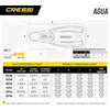 Snorkeling and Swimming Fins Agua Yellow EU 37-38-UK 4-5 Cressi CA201037