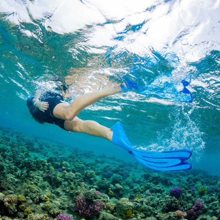 Palmes de snorkeling et de natation Agua Aquamarine EU 35-36-UK 2,5-3,5 Cressi CA206335