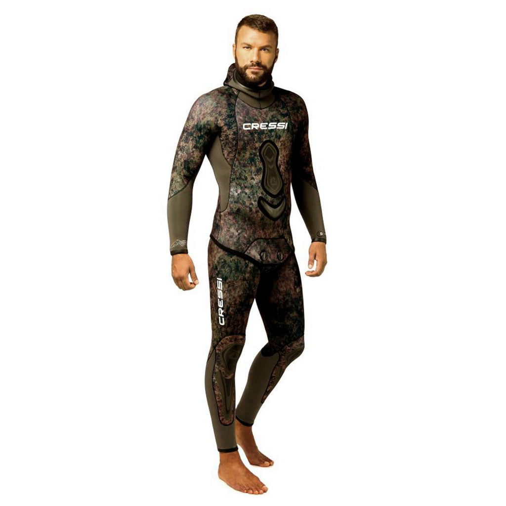 Muta da Pesca Completa Seppia Ultraspan Uomo 5mm Camo S-2 Cressi CLE468702