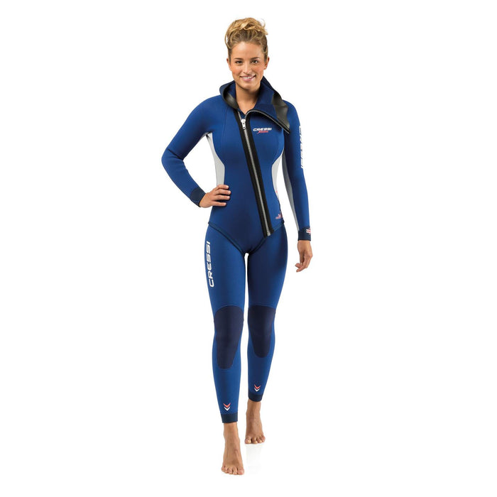 Wetsuit Medas Woman 5mm Blue-Grey S-2 Cressi LK486402