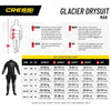 Traje seco Glacier Hombre 4mm Negro-Azul M-3 Cressi LQ401303
