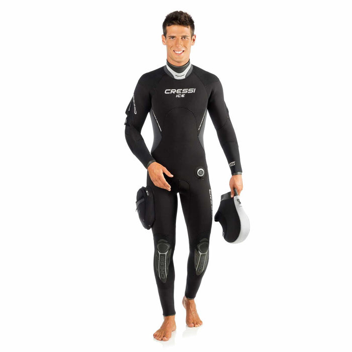 Wetsuit Ice Man 7mm Black-White L-4 Cressi CLQ403004
