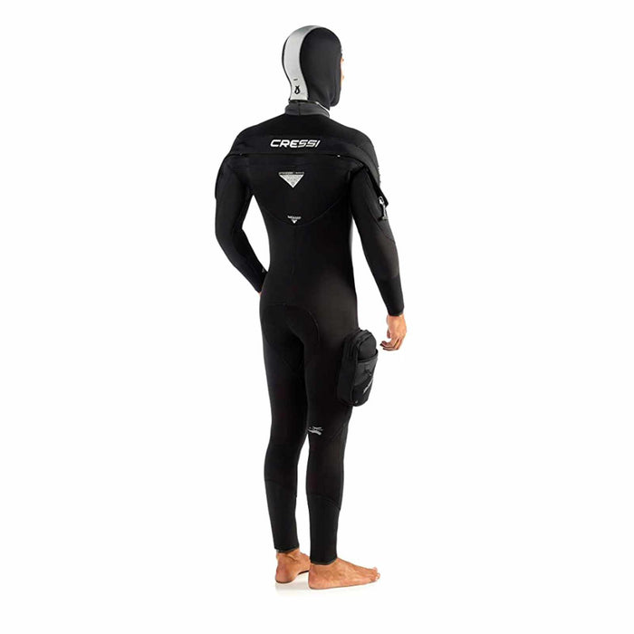 Wetsuit Ice Man 7mm Black-White L-4 Cressi CLQ403004