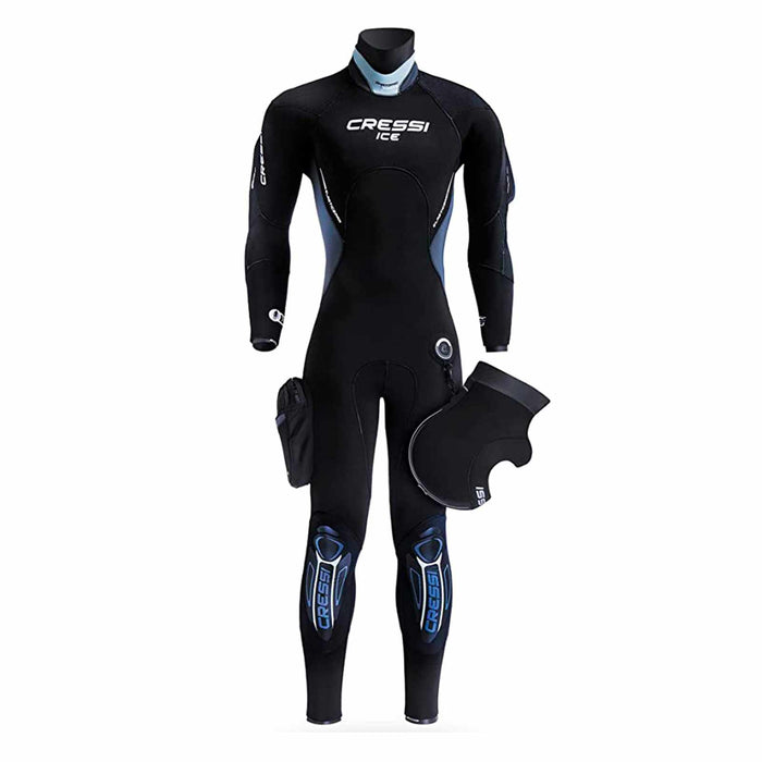 Wetsuit Ice Man 7mm Black-White L-4 Cressi CLQ403004