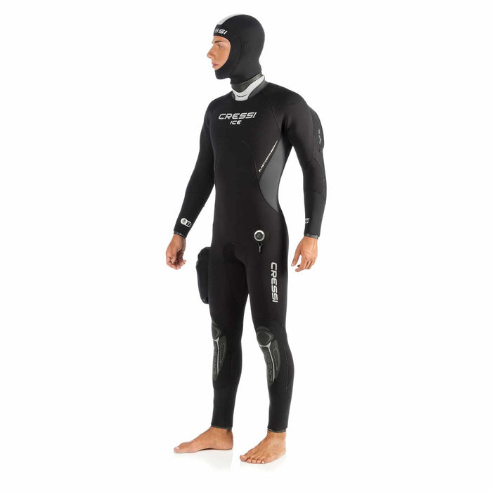 Wetsuit Ice Man 7mm Black-White L-4 Cressi CLQ403004