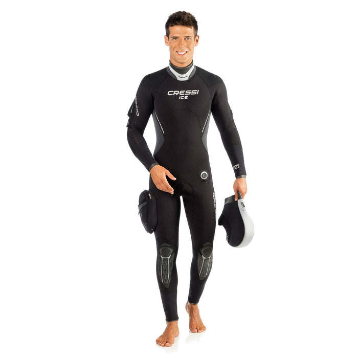 Wetsuit Ice Man 7mm Black-White XXXL-7 Cressi CLQ403007