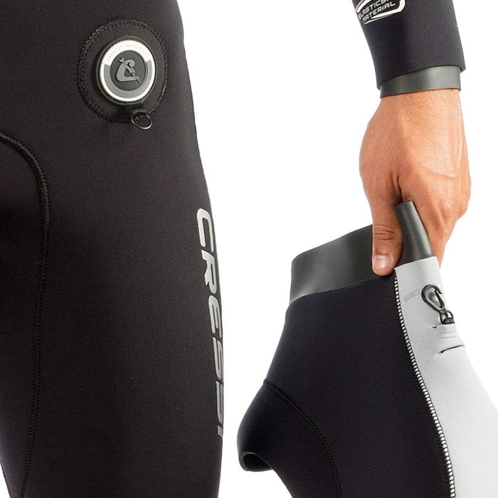 Wetsuit Ice Man 7mm Black-White XXXL-7 Cressi CLQ403007