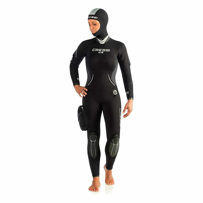 Wetsuit Ice Woman 7mm Black-White S-2 Cressi CLQ403102