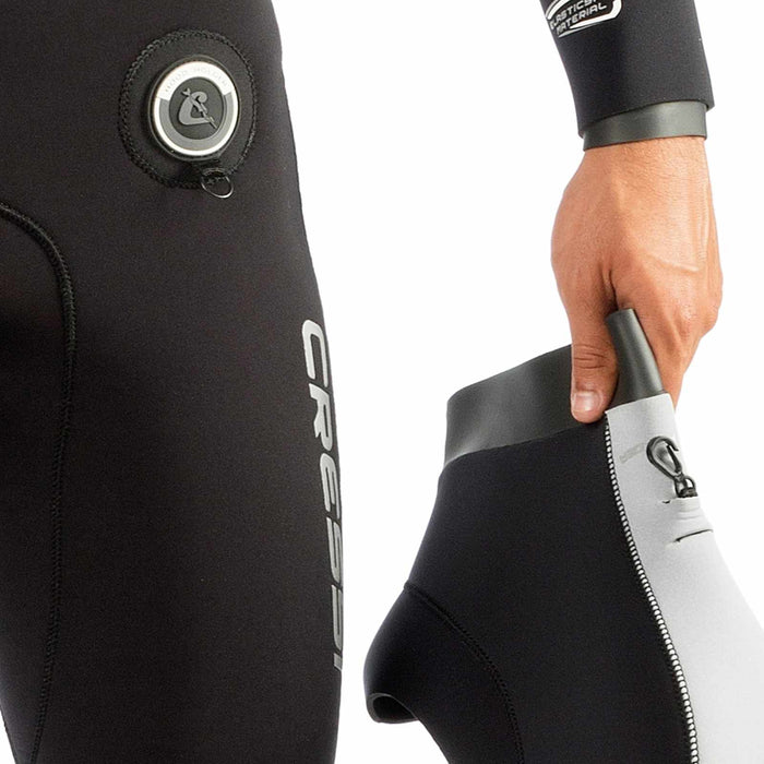 Wetsuit Ice Woman 7mm Black-White L-4 Cressi CLQ403104