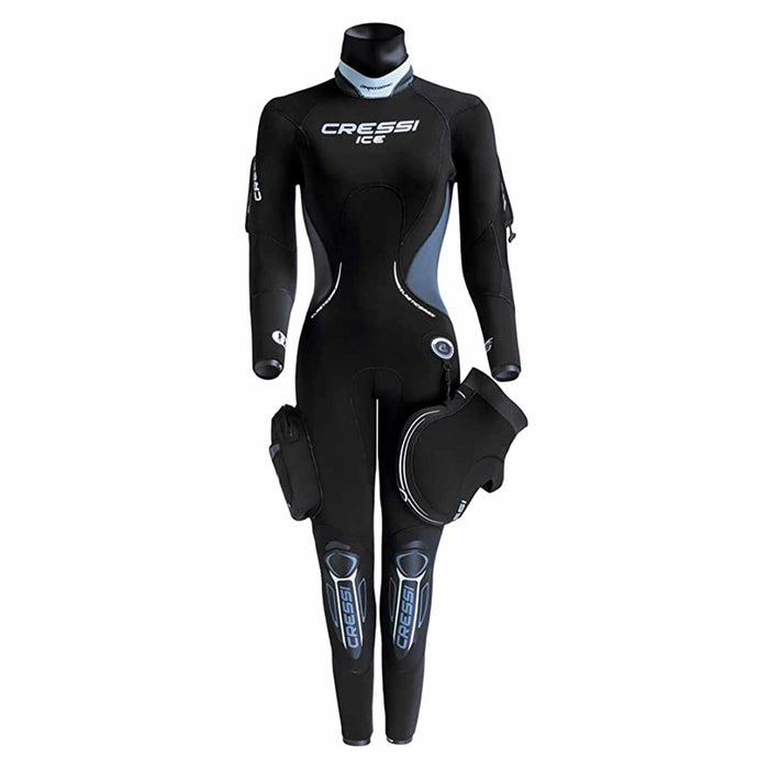 Mutandina Wetsuit Ice Donna 7mm Nero-Bianco XL-5 Cressi CLQ403105