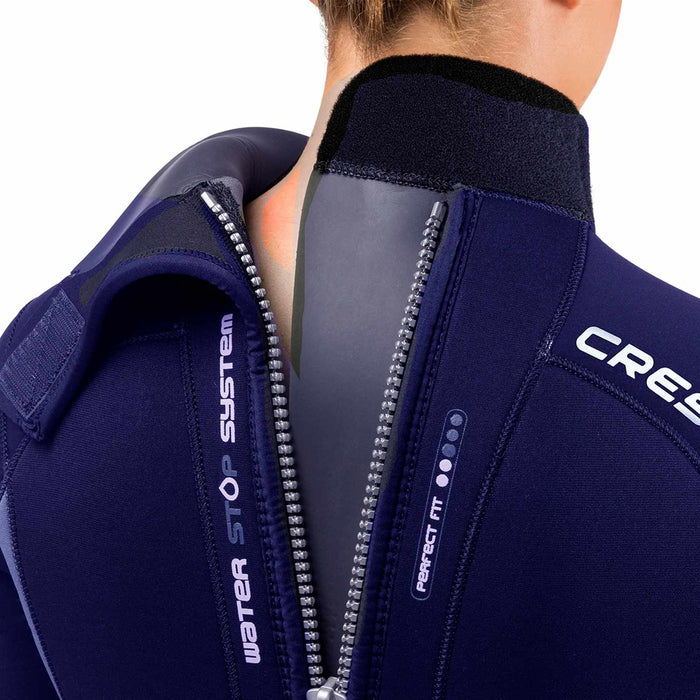 Wetsuit Fast Woman 3mm Blue-Grey XL-5 Cressi LR109305