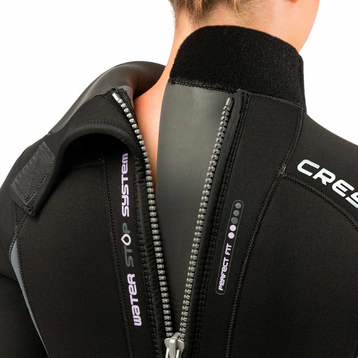 Wetsuit Fast Woman 5mm Black-Grey-Yellow XL-5 Cressi LR109505