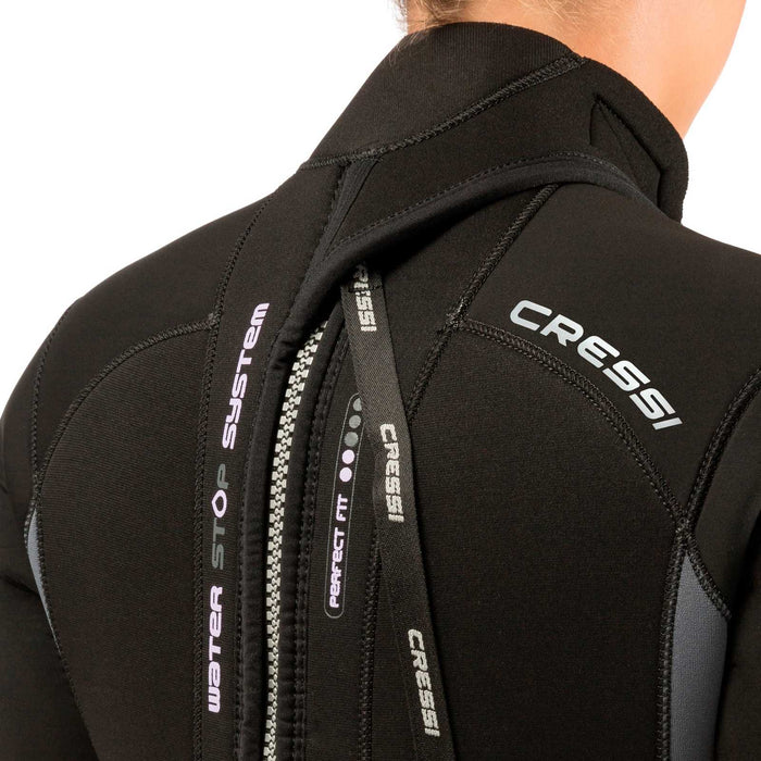 Wetsuit Fast Woman 7mm Black-Grey-Lilac XL-5 Cressi LR109705