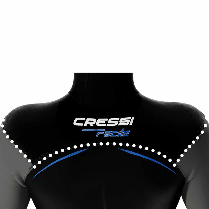 Wetsuit Facile Man 8mm Black-Blue L-4 Cressi LT473404