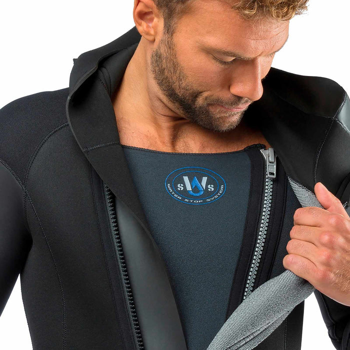 Mutino Facile Uomo 8mm Nero-Blu XXL-6 Cressi LT473406