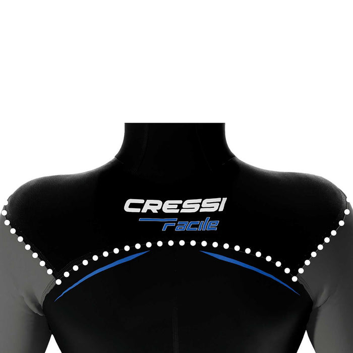Wetsuit Facile Woman 8mm Black-Red L-4 Cressi LT473504