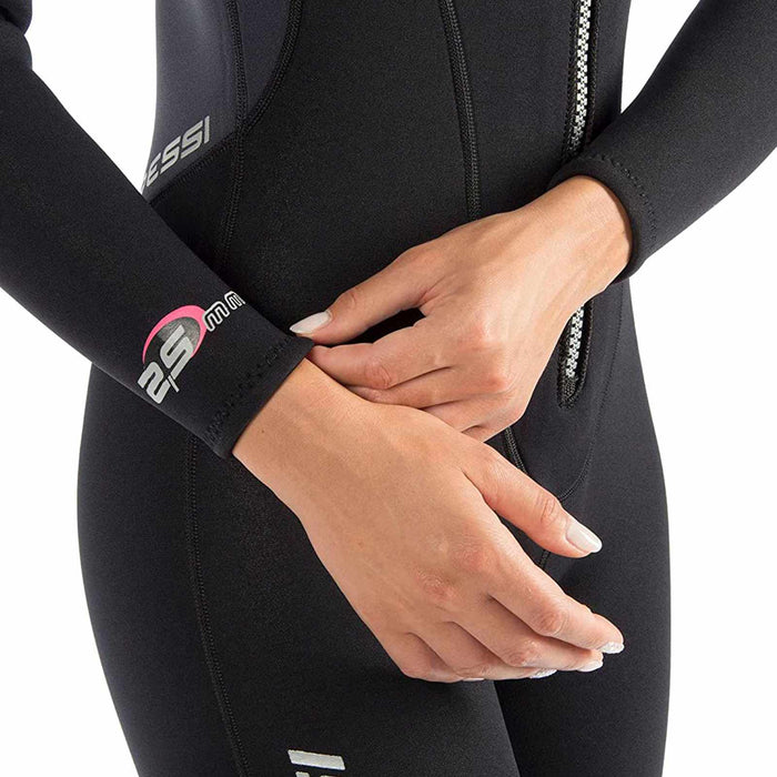 Wetsuit Lei Woman 2,5mm Black-Pink Monopiece M-3 Cressi LU478003