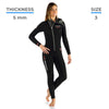 Wetsuit Diver Woman 5mm Black-Red XL-5 Cressi LU488005