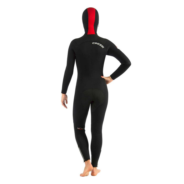 Wetsuit Diver Woman 5mm Black-Red XL-5 Cressi LU488005