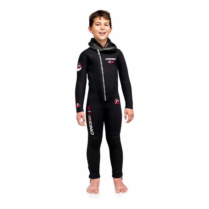 Muta Diver Bambini 5mm Nero-Rosso XXXS-8-9 Anni Cressi LU489001