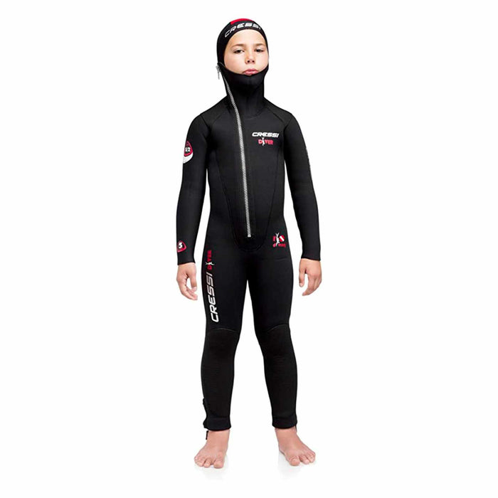 Muta Diver Bambini 5mm Nero-Rosso XXXS-8-9 Anni Cressi LU489001