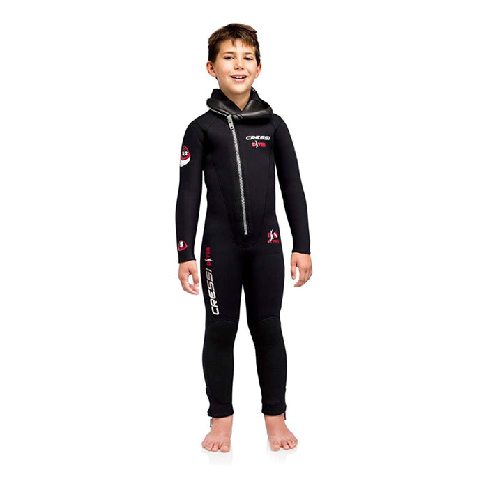 Wetsuit Diver Kids 5mm Black-Red XS-12-13 Years Cressi LU489003
