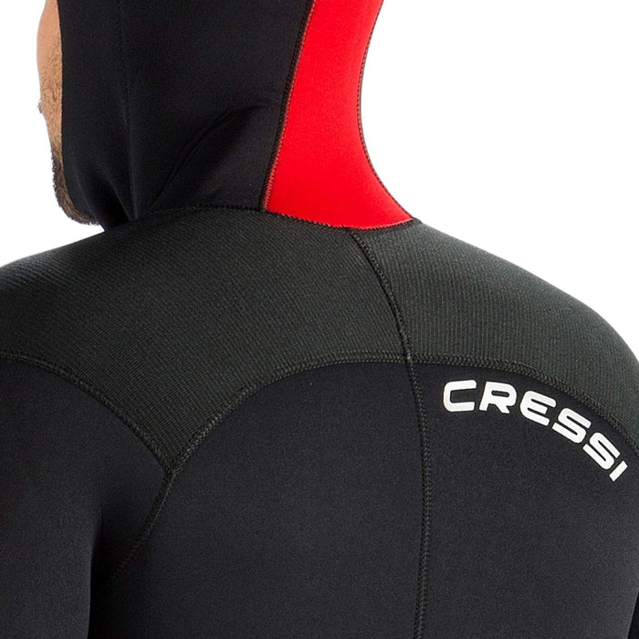 Traje de neopreno Diver Hombre 7mm Negro-Rojo XXL-6 Cressi LU489606