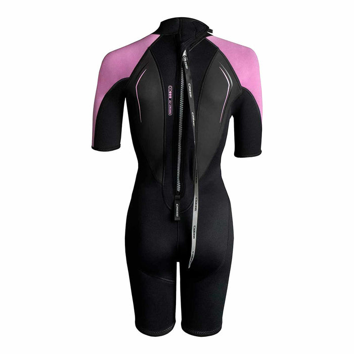 Mutino Corto Altum Donna 3mm Nero-Rosa L-4 Cressi XLV436064