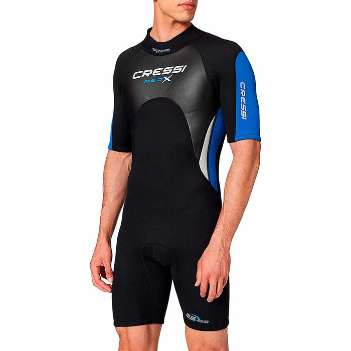Shorty Wetsuit Med X Man 2,5mm Black-Blue L-4 Cressi LV437004