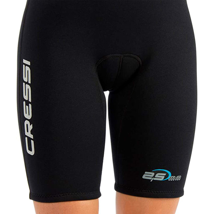Shorty Wetsuit Med X Woman 2,5mm Black-Light Blue-Grey L-4 Cressi LV437504