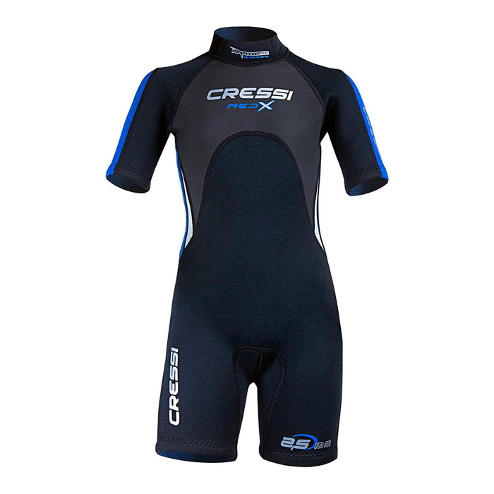 Mutino Corto Med X Bambini 2,5mm Nero-Blu XS-6-7 Anni Cressi LV438001