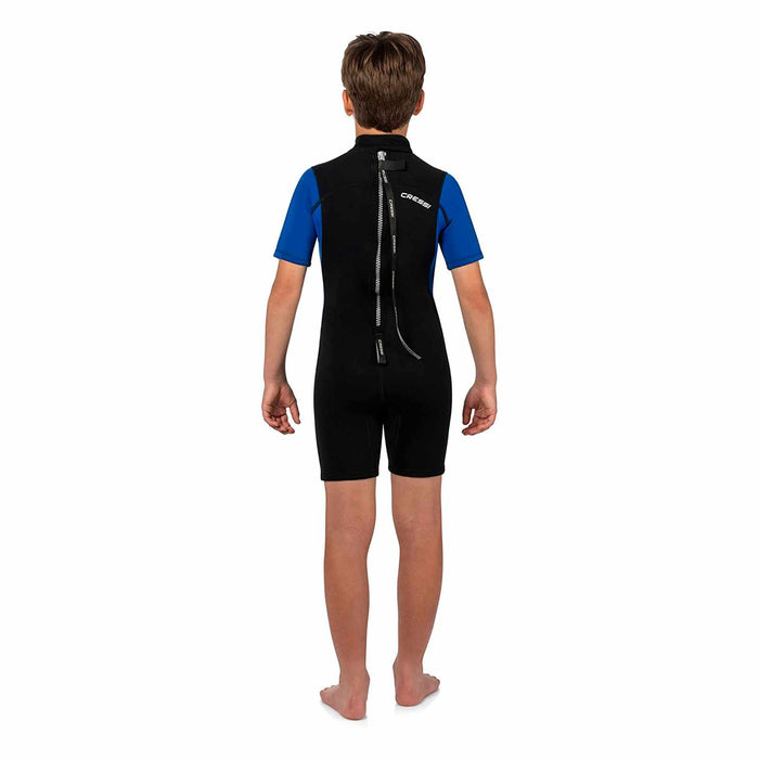 Shorty Wetsuit Med X Kids 2,5mm Black-Blue S-8-9 Years Cressi LV438002