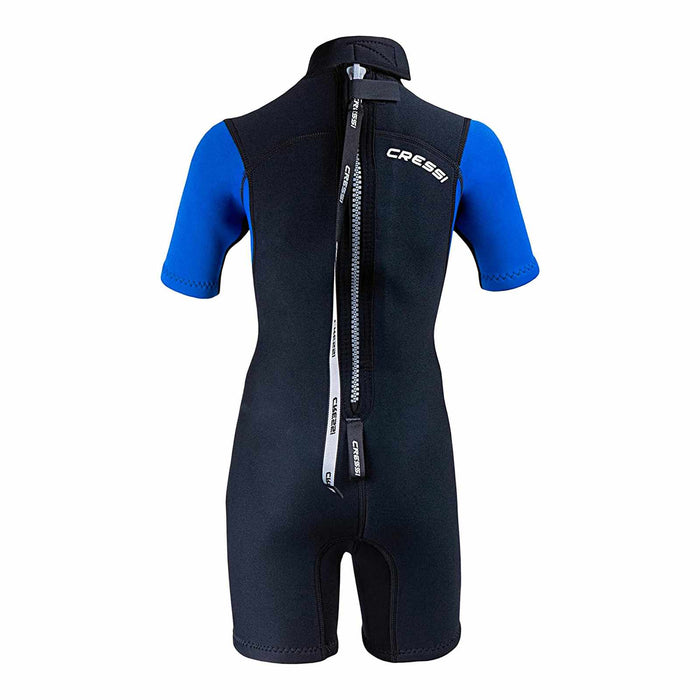 Traje de neopreno Corto Med X Niños 2,5mm Negro-Azul XL-14-15 Años Cressi LV438005