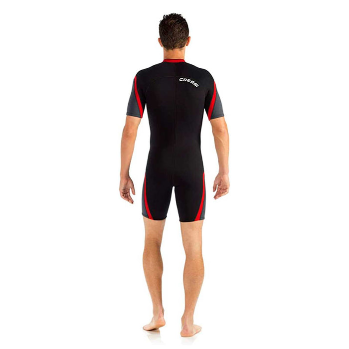 Mutino Corto Playa Uomo 2,5mm Nero-Rosso S-2 Cressi LV445002